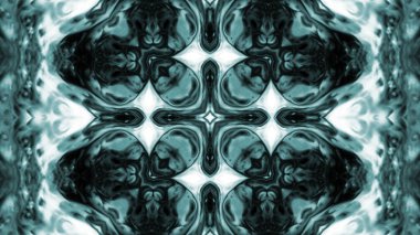 Soyut boya fırça mürekkep patlayabilir formanın düzgün kavramı simetrik desen süs dekoratif Kaleidoscope hareketi geometrik daire ve yıldız şekli