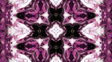 Soyut boya fırça mürekkep patlayabilir formanın düzgün kavramı simetrik desen süs dekoratif Kaleidoscope hareketi geometrik daire ve yıldız şekli