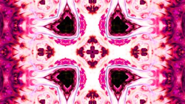 Soyut boya fırça mürekkep patlayabilir formanın düzgün kavramı simetrik desen süs dekoratif Kaleidoscope hareketi geometrik daire ve yıldız şekli