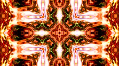 Soyut boya fırça mürekkep patlayabilir formanın düzgün kavramı simetrik desen süs dekoratif Kaleidoscope hareketi geometrik daire ve yıldız şekli