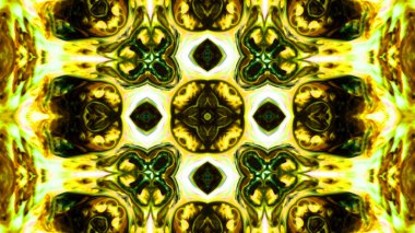 Soyut boya fırça mürekkep patlayabilir formanın düzgün kavramı simetrik desen süs dekoratif Kaleidoscope hareketi geometrik daire ve yıldız şekli