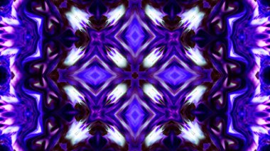 Soyut boya fırça mürekkep patlayabilir formanın düzgün kavramı simetrik desen süs dekoratif Kaleidoscope hareketi geometrik daire ve yıldız şekli