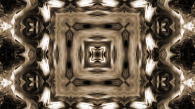 Soyut boya fırça mürekkep patlayabilir formanın düzgün kavramı simetrik desen süs dekoratif Kaleidoscope hareketi geometrik daire ve yıldız şekli