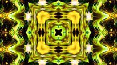 Soyut boya fırça mürekkep patlayabilir formanın düzgün kavramı simetrik desen süs dekoratif Kaleidoscope hareketi geometrik daire ve yıldız şekli