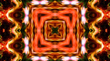 Soyut boya fırça mürekkep patlayabilir formanın düzgün kavramı simetrik desen süs dekoratif Kaleidoscope hareketi geometrik daire ve yıldız şekli