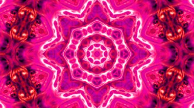 Soyut boya fırça mürekkep patlayabilir formanın düzgün kavramı simetrik desen süs dekoratif Kaleidoscope hareketi geometrik daire ve yıldız şekli