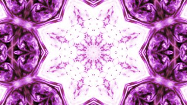 Soyut boya fırça mürekkep patlayabilir formanın düzgün kavramı simetrik desen süs dekoratif Kaleidoscope hareketi geometrik daire ve yıldız şekli