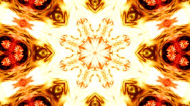 Soyut boya fırça mürekkep patlayabilir formanın düzgün kavramı simetrik desen süs dekoratif Kaleidoscope hareketi geometrik daire ve yıldız şekli