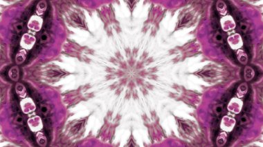 Soyut boya fırça mürekkep patlayabilir formanın düzgün kavramı simetrik desen süs dekoratif Kaleidoscope hareketi geometrik daire ve yıldız şekli