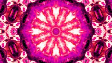 Soyut boya fırça mürekkep patlayabilir formanın düzgün kavramı simetrik desen süs dekoratif Kaleidoscope hareketi geometrik daire ve yıldız şekli