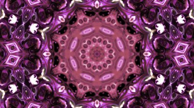 Soyut boya fırça mürekkep patlayabilir formanın düzgün kavramı simetrik desen süs dekoratif Kaleidoscope hareketi geometrik daire ve yıldız şekli