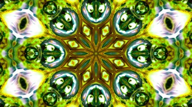 Soyut boya fırça mürekkep patlayabilir formanın düzgün kavramı simetrik desen süs dekoratif Kaleidoscope hareketi geometrik daire ve yıldız şekli