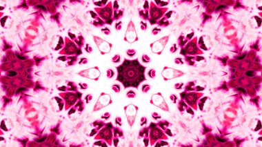 Soyut boya fırça mürekkep patlayabilir formanın düzgün kavramı simetrik desen süs dekoratif Kaleidoscope hareketi geometrik daire ve yıldız şekli