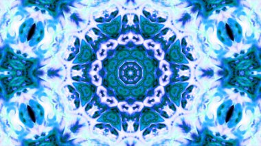 Soyut boya fırça mürekkep patlayabilir formanın düzgün kavramı simetrik desen süs dekoratif Kaleidoscope hareketi geometrik daire ve yıldız şekli