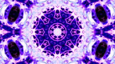 Soyut boya fırça mürekkep patlayabilir formanın düzgün kavramı simetrik desen süs dekoratif Kaleidoscope hareketi geometrik daire ve yıldız şekli