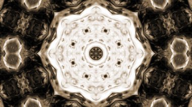 Soyut boya fırça mürekkep patlayabilir formanın düzgün kavramı simetrik desen süs dekoratif Kaleidoscope hareketi geometrik daire ve yıldız şekli