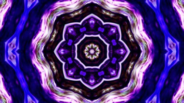 Soyut boya fırça mürekkep patlayabilir formanın düzgün kavramı simetrik desen süs dekoratif Kaleidoscope hareketi geometrik daire ve yıldız şekli