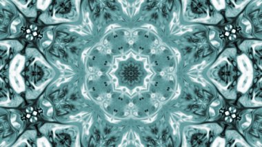 Soyut boya fırça mürekkep patlayabilir formanın düzgün kavramı simetrik desen süs dekoratif Kaleidoscope hareketi geometrik daire ve yıldız şekli