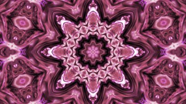 Soyut boya fırça mürekkep patlayabilir formanın düzgün kavramı simetrik desen süs dekoratif Kaleidoscope hareketi geometrik daire ve yıldız şekli