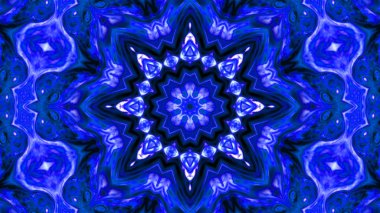 Soyut boya fırça mürekkep patlayabilir formanın düzgün kavramı simetrik desen süs dekoratif Kaleidoscope hareketi geometrik daire ve yıldız şekli