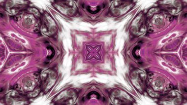 Soyut boya fırça mürekkep patlayabilir formanın düzgün kavramı simetrik desen süs dekoratif Kaleidoscope hareketi geometrik daire ve yıldız şekli