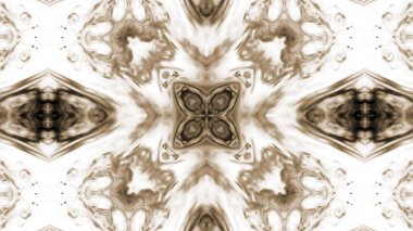 Soyut boya fırça mürekkep patlayabilir formanın düzgün kavramı simetrik desen süs dekoratif Kaleidoscope hareketi geometrik daire ve yıldız şekli