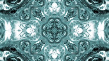 Soyut boya fırça mürekkep patlayabilir formanın düzgün kavramı simetrik desen süs dekoratif Kaleidoscope hareketi geometrik daire ve yıldız şekli