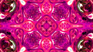 Soyut boya fırça mürekkep patlayabilir formanın düzgün kavramı simetrik desen süs dekoratif Kaleidoscope hareketi geometrik daire ve yıldız şekli