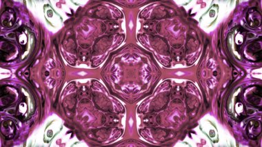 Soyut boya fırça mürekkep patlayabilir formanın düzgün kavramı simetrik desen süs dekoratif Kaleidoscope hareketi geometrik daire ve yıldız şekli