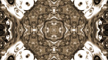 Soyut boya fırça mürekkep patlayabilir formanın düzgün kavramı simetrik desen süs dekoratif Kaleidoscope hareketi geometrik daire ve yıldız şekli