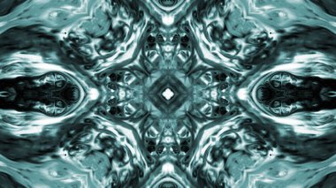 Soyut boya fırça mürekkep patlayabilir formanın düzgün kavramı simetrik desen süs dekoratif Kaleidoscope hareketi geometrik daire ve yıldız şekli