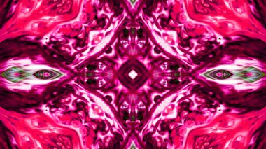 Soyut boya fırça mürekkep patlayabilir formanın düzgün kavramı simetrik desen süs dekoratif Kaleidoscope hareketi geometrik daire ve yıldız şekli