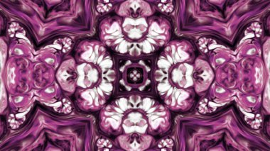 Soyut boya fırça mürekkep patlayabilir formanın düzgün kavramı simetrik desen süs dekoratif Kaleidoscope hareketi geometrik daire ve yıldız şekli