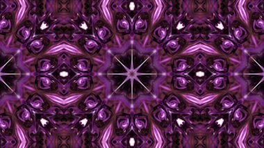 Soyut boya fırça mürekkep patlayabilir formanın düzgün kavramı simetrik desen süs dekoratif Kaleidoscope hareketi geometrik daire ve yıldız şekli