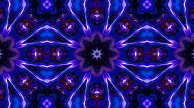 Soyut boya fırça mürekkep patlayabilir formanın düzgün kavramı simetrik desen süs dekoratif Kaleidoscope hareketi geometrik daire ve yıldız şekli