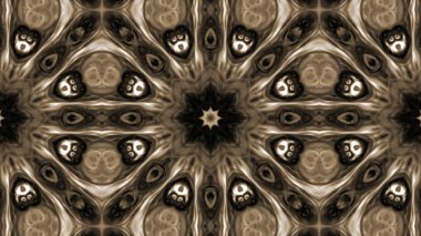 Soyut boya fırça mürekkep patlayabilir formanın düzgün kavramı simetrik desen süs dekoratif Kaleidoscope hareketi geometrik daire ve yıldız şekli