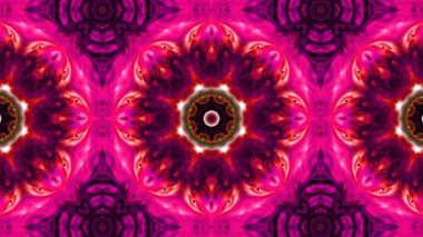 Soyut boya fırça mürekkep patlayabilir formanın düzgün kavramı simetrik desen süs dekoratif Kaleidoscope hareketi geometrik daire ve yıldız şekli