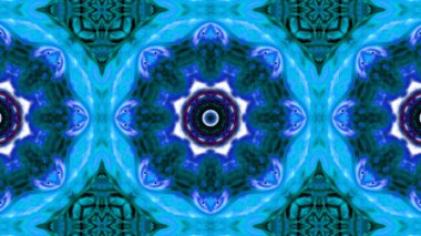 Soyut boya fırça mürekkep patlayabilir formanın düzgün kavramı simetrik desen süs dekoratif Kaleidoscope hareketi geometrik daire ve yıldız şekli