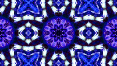 Soyut boya fırça mürekkep patlayabilir formanın düzgün kavramı simetrik desen süs dekoratif Kaleidoscope hareketi geometrik daire ve yıldız şekli