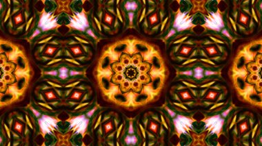 Soyut boya fırça mürekkep patlayabilir formanın düzgün kavramı simetrik desen süs dekoratif Kaleidoscope hareketi geometrik daire ve yıldız şekli