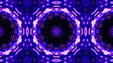 Soyut boya fırça mürekkep patlayabilir formanın düzgün kavramı simetrik desen süs dekoratif Kaleidoscope hareketi geometrik daire ve yıldız şekli