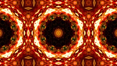 Soyut boya fırça mürekkep patlayabilir formanın düzgün kavramı simetrik desen süs dekoratif Kaleidoscope hareketi geometrik daire ve yıldız şekli