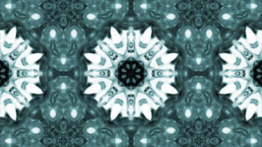 Soyut boya fırça mürekkep patlayabilir formanın düzgün kavramı simetrik desen süs dekoratif Kaleidoscope hareketi geometrik daire ve yıldız şekli