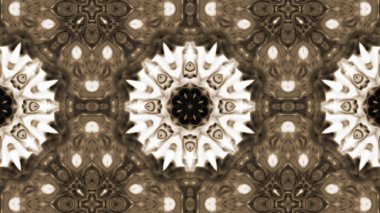 Soyut boya fırça mürekkep patlayabilir formanın düzgün kavramı simetrik desen süs dekoratif Kaleidoscope hareketi geometrik daire ve yıldız şekli