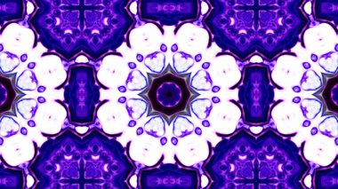 Soyut boya fırça mürekkep patlayabilir formanın düzgün kavramı simetrik desen süs dekoratif Kaleidoscope hareketi geometrik daire ve yıldız şekli