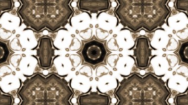 Soyut boya fırça mürekkep patlayabilir formanın düzgün kavramı simetrik desen süs dekoratif Kaleidoscope hareketi geometrik daire ve yıldız şekli