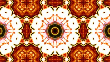 Soyut boya fırça mürekkep patlayabilir formanın düzgün kavramı simetrik desen süs dekoratif Kaleidoscope hareketi geometrik daire ve yıldız şekli