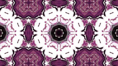 Soyut boya fırça mürekkep patlayabilir formanın düzgün kavramı simetrik desen süs dekoratif Kaleidoscope hareketi geometrik daire ve yıldız şekli