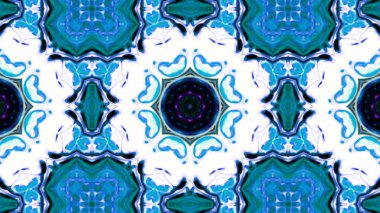 Soyut boya fırça mürekkep patlayabilir formanın düzgün kavramı simetrik desen süs dekoratif Kaleidoscope hareketi geometrik daire ve yıldız şekli