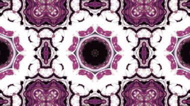 Soyut boya fırça mürekkep patlayabilir formanın düzgün kavramı simetrik desen süs dekoratif Kaleidoscope hareketi geometrik daire ve yıldız şekli